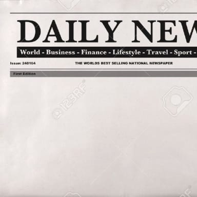 Newspaper meme template