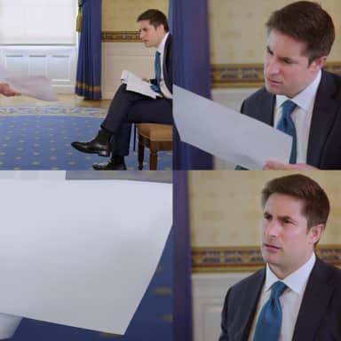 Trump Interview meme template