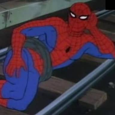 Sexy Railroad Spiderman meme template