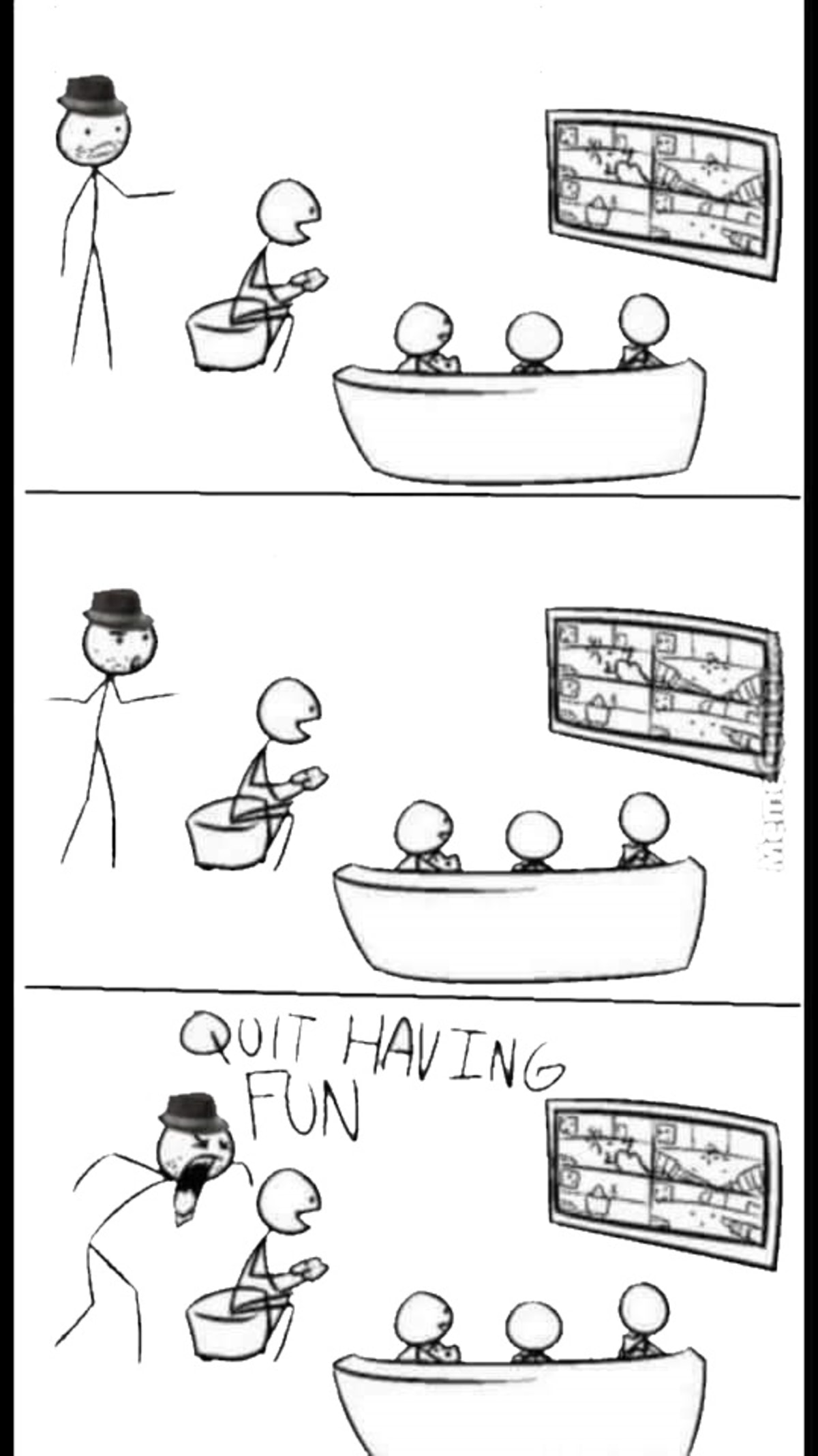 Quit Having Fun meme template