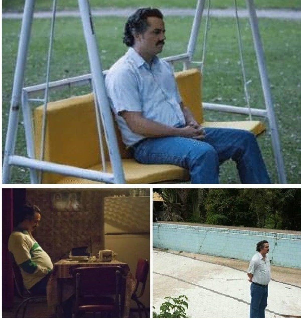 Narcos Waiting meme template