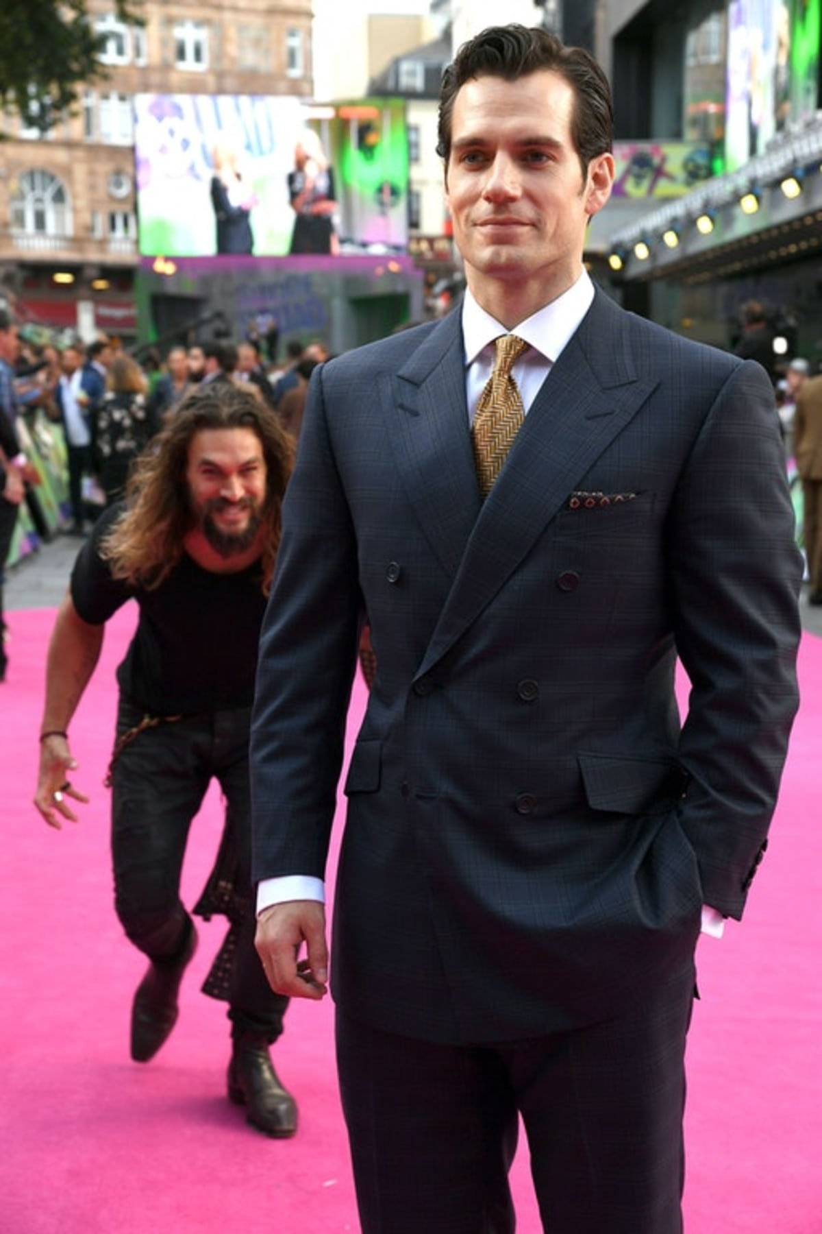 Jason Momoa Henry Cavill meme template