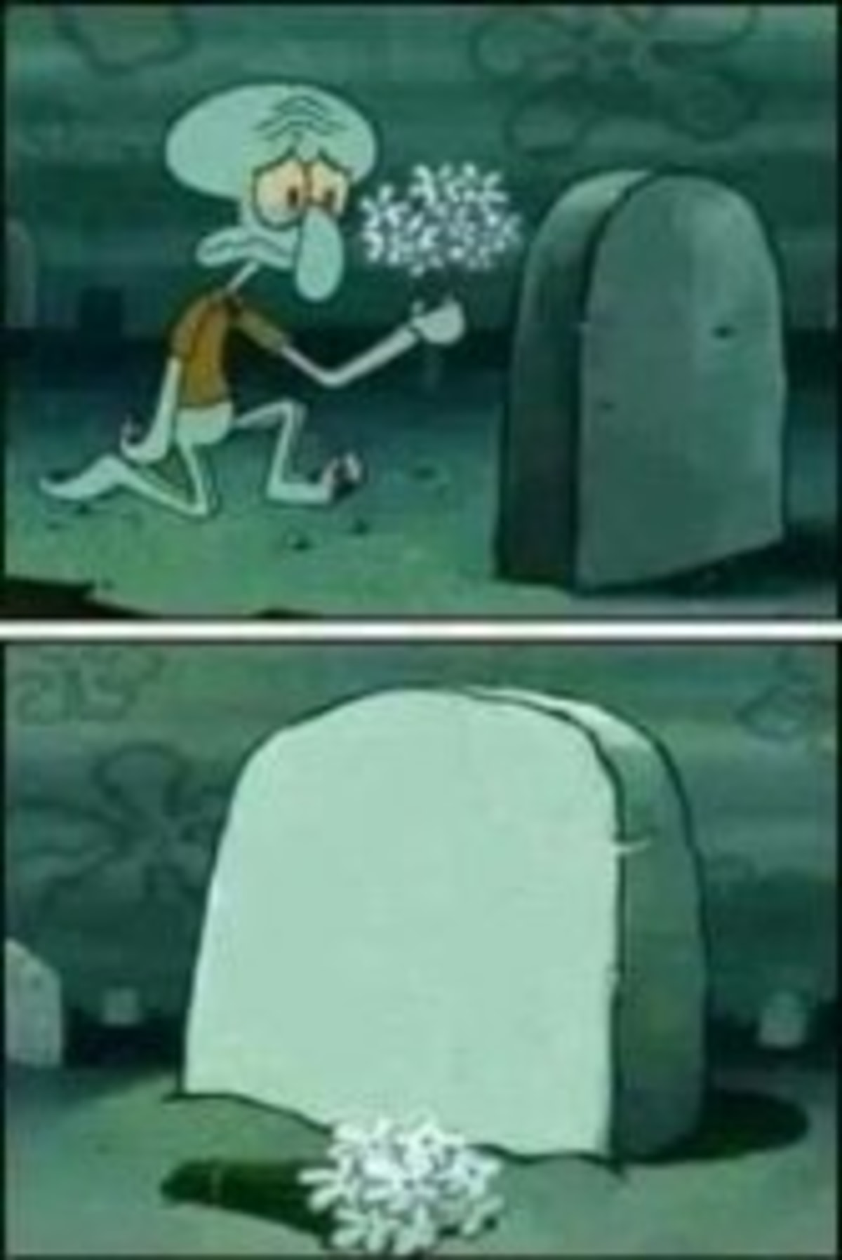 Grave Spongebob meme template
