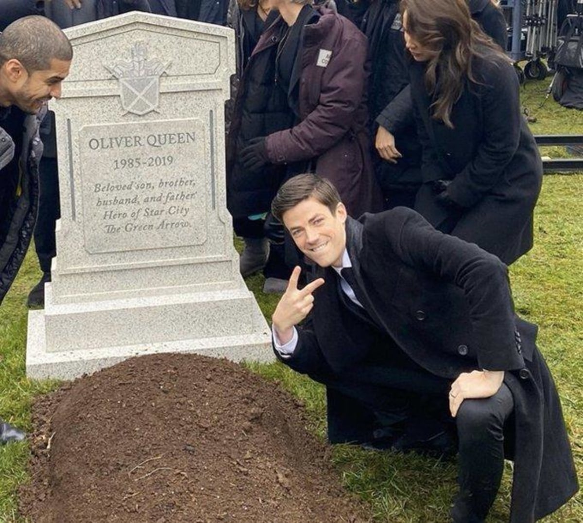 Funeral meme template