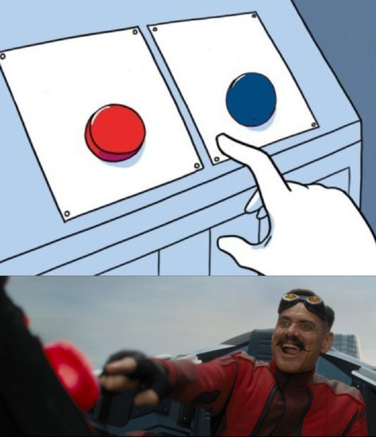 Robotnik Button meme template