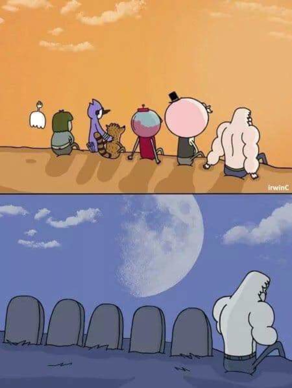 Regular Show Graves meme template