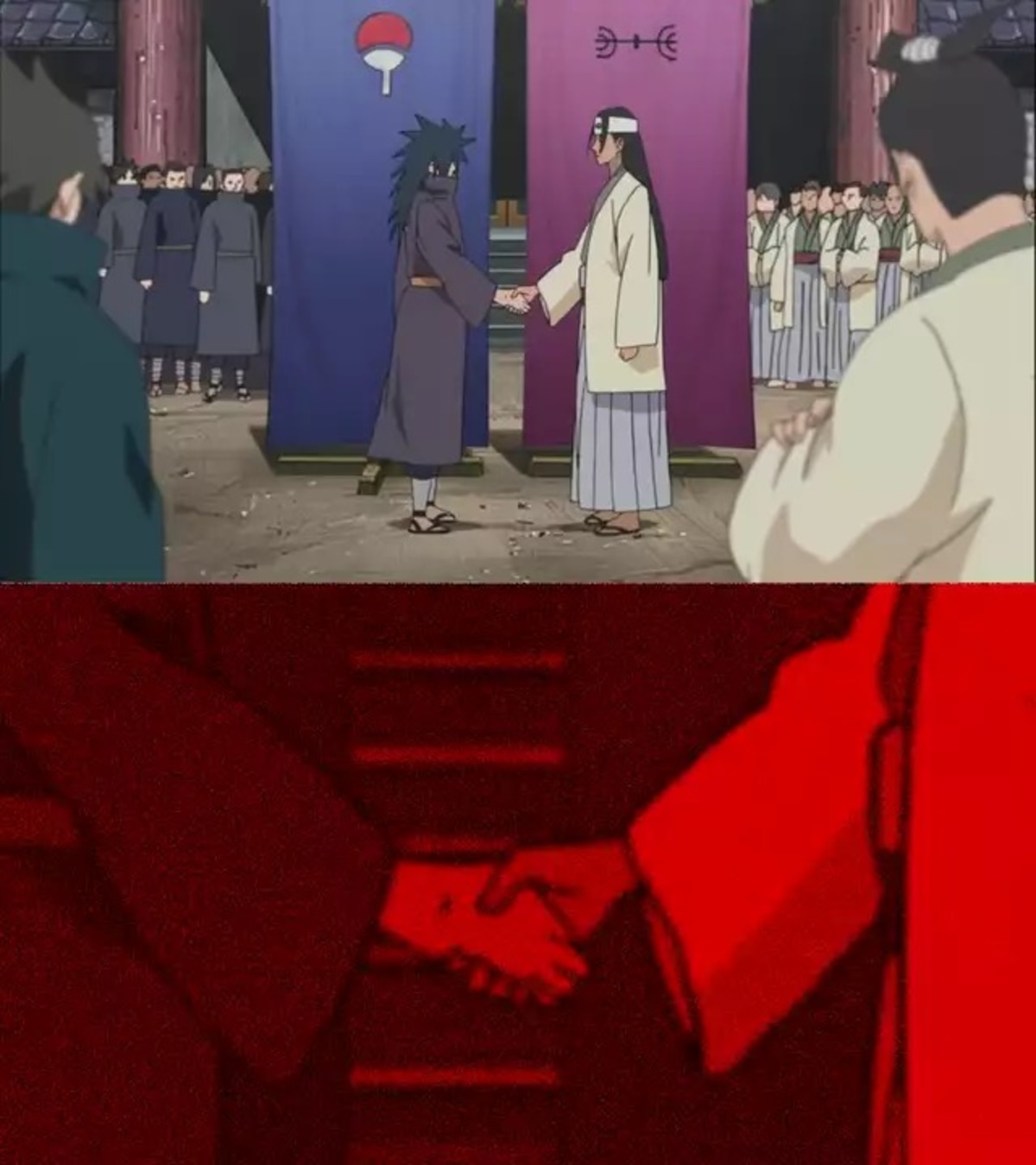 Naruto Handshake meme template
