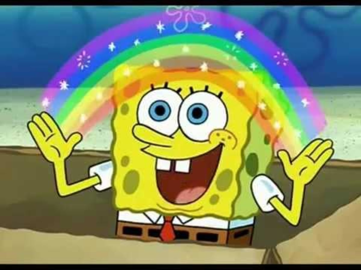 Spongebob Imagination meme template