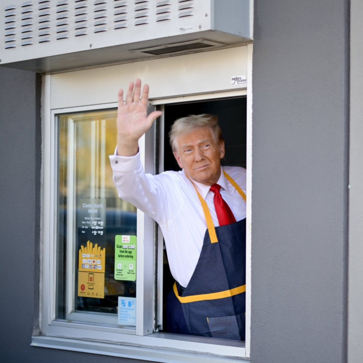 Trump McDonald's Drive Thru meme template