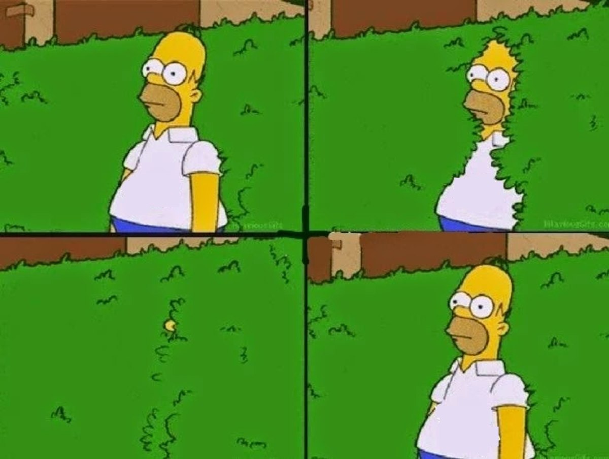 HOMER BUSH meme template
