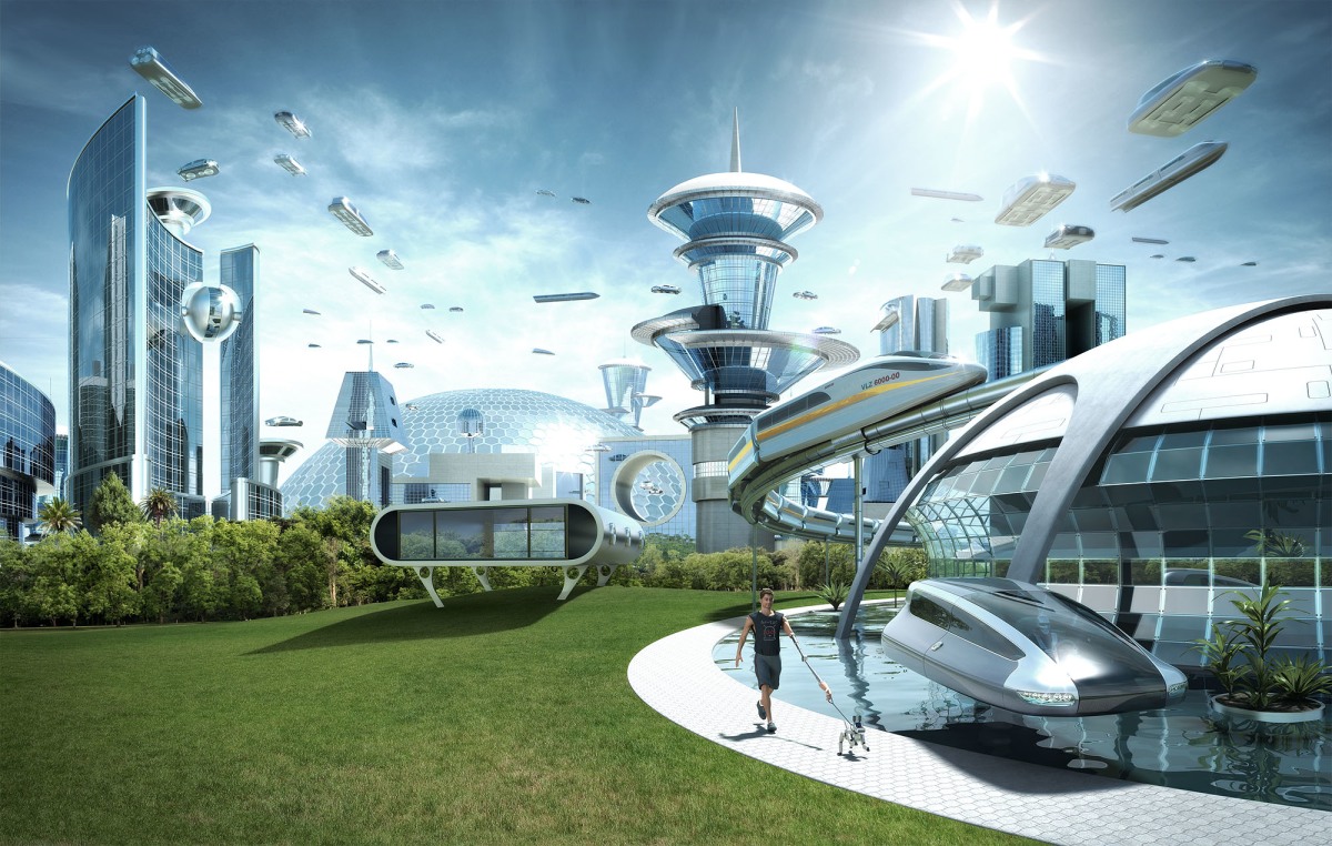 Futuristic Utopia meme template