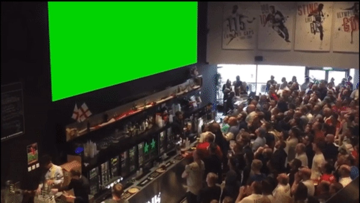 Soccer Celebration In A Bar meme template