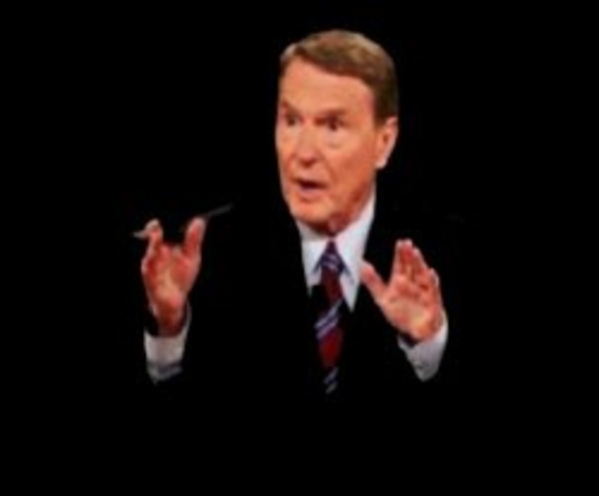 Jim Lehrer The Man meme template