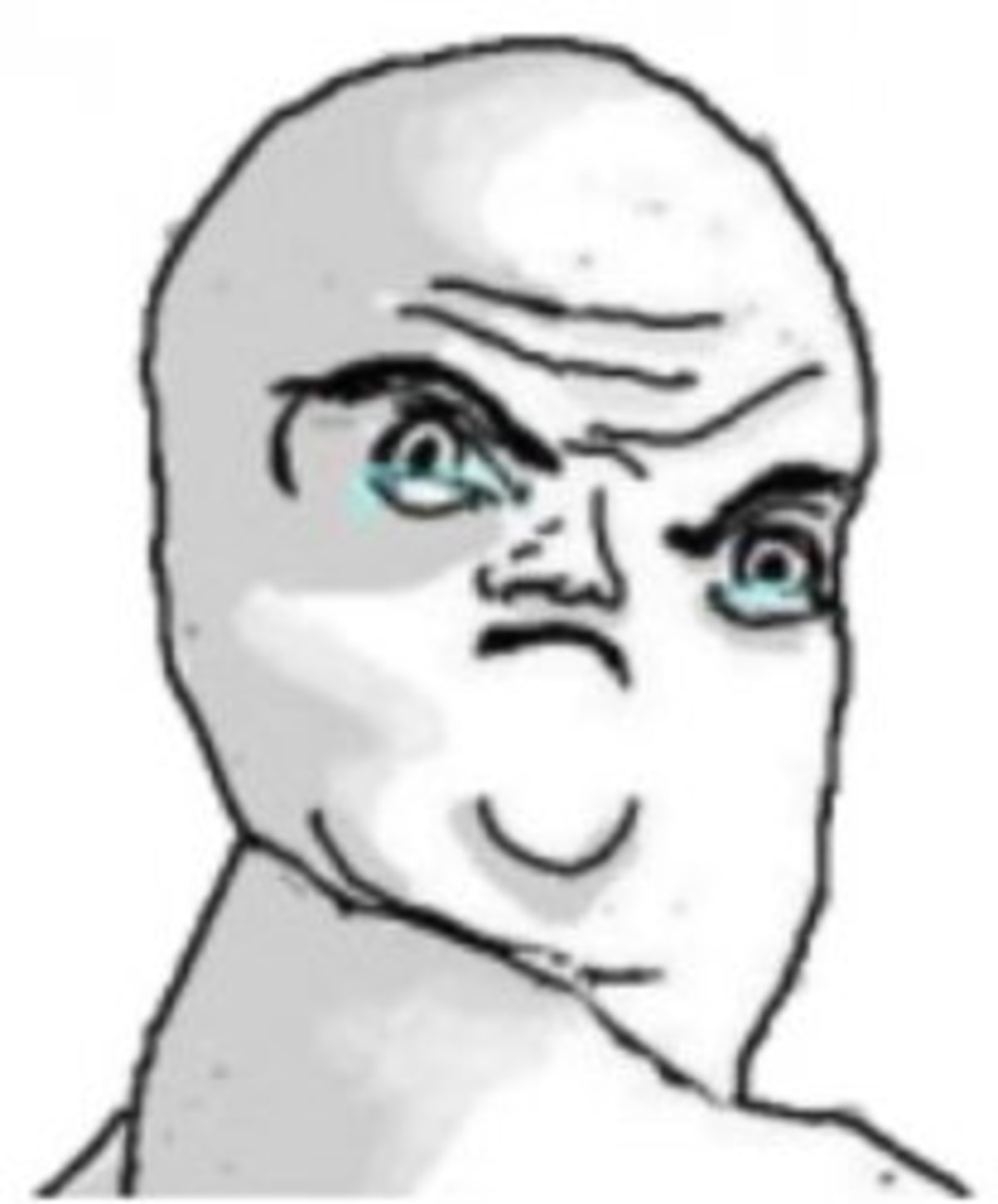 Not Okay Rage Face meme template