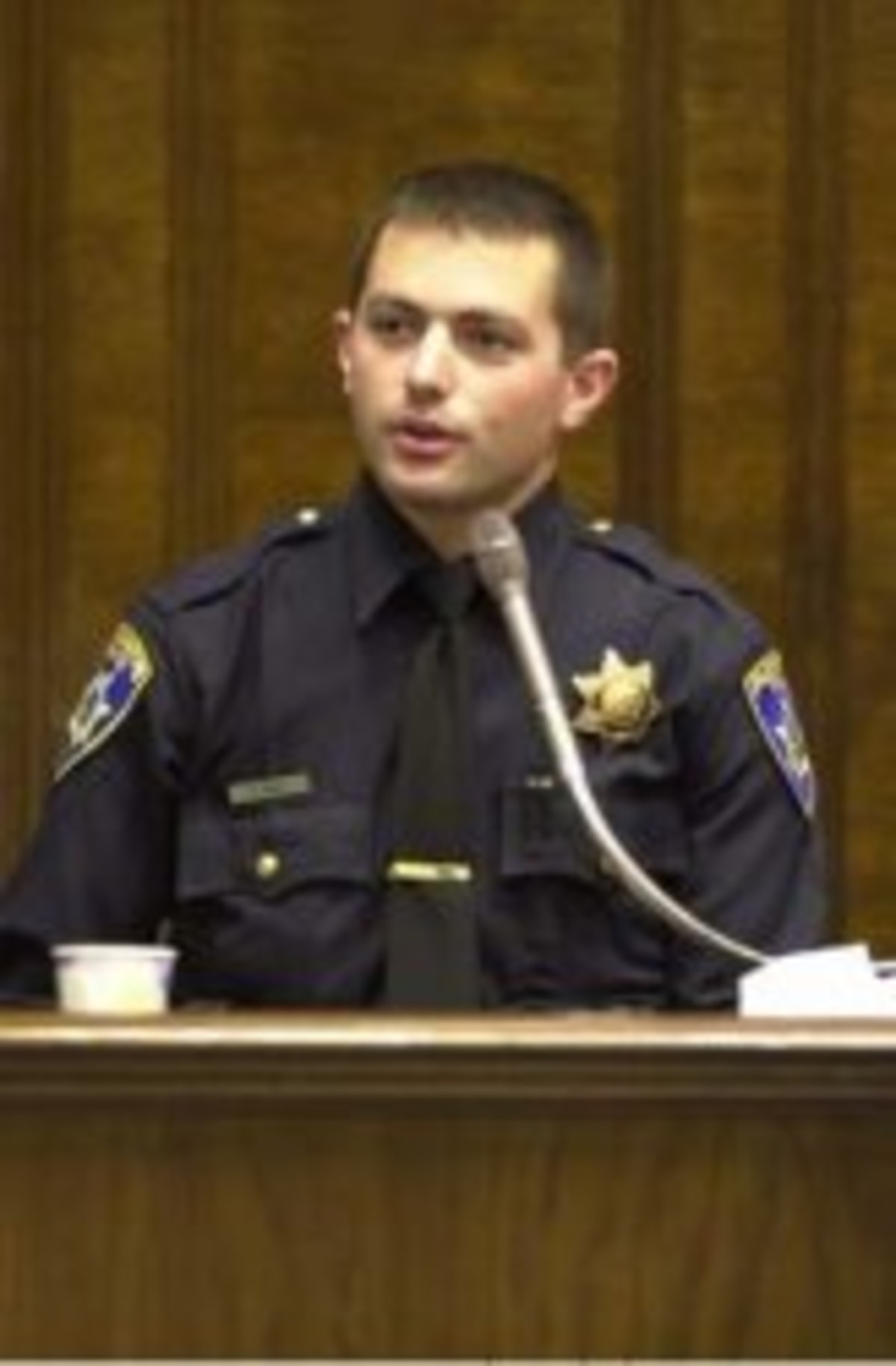 Police Officer Testifying meme template