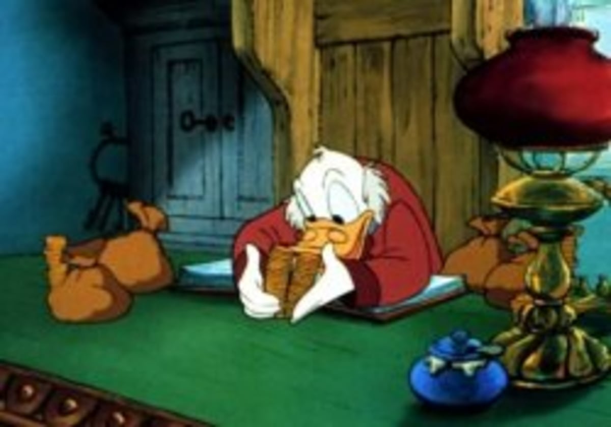 Scrooge McDuck 2 meme template