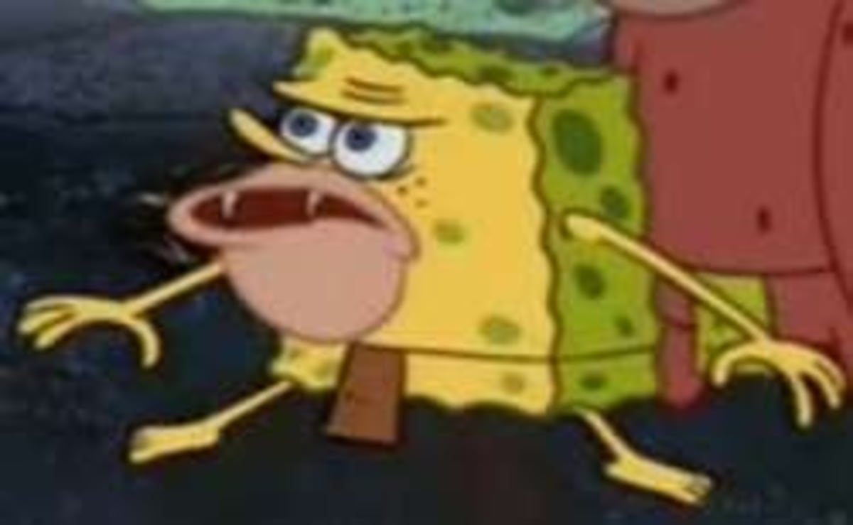 Spongegar meme template