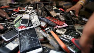 An innovative method utilizes cooking oil to extract silver from electronic waste components, offering a more sustainable recycling solution. Credit: a57.foxnews.com