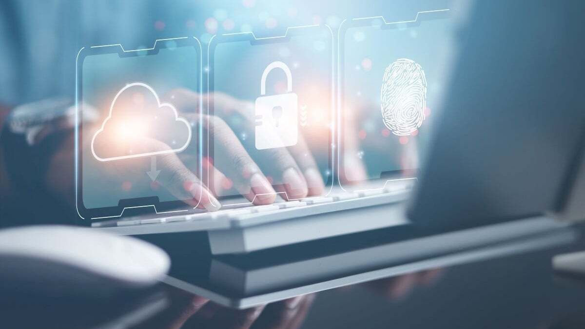 Digital data represented by binary code on a server rack. Credit: Shutterstock