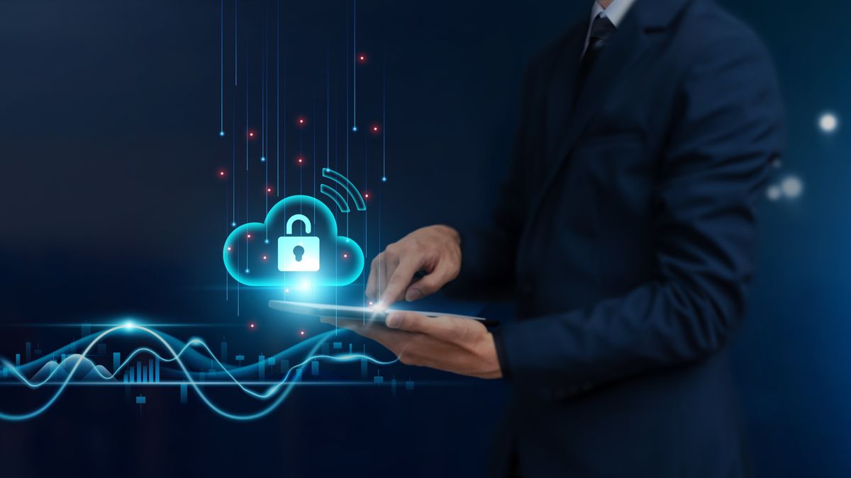 Digital representation of cloud infrastructure with security threats. Credit: Shutterstock