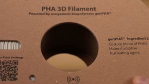 A 3D printed object, showcasing the potential of new filament materials. Credit: hackaday.com