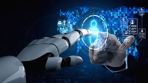 An illustration depicting AI agents and human interaction in a networked environment, symbolizing the integration of AI into operational workflows. Credit: Shutterstock