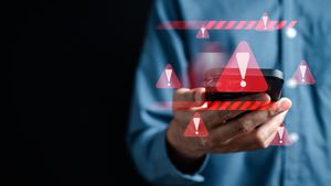 Digital data streams symbolize data security concerns in modern database systems. Credit: Shutterstock