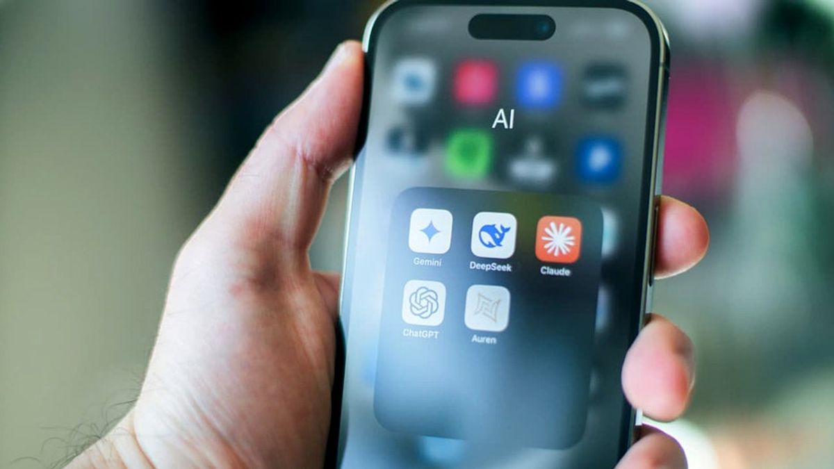 Illustration of a person using a laptop with AI chat interface. Credit: a57.foxnews.com