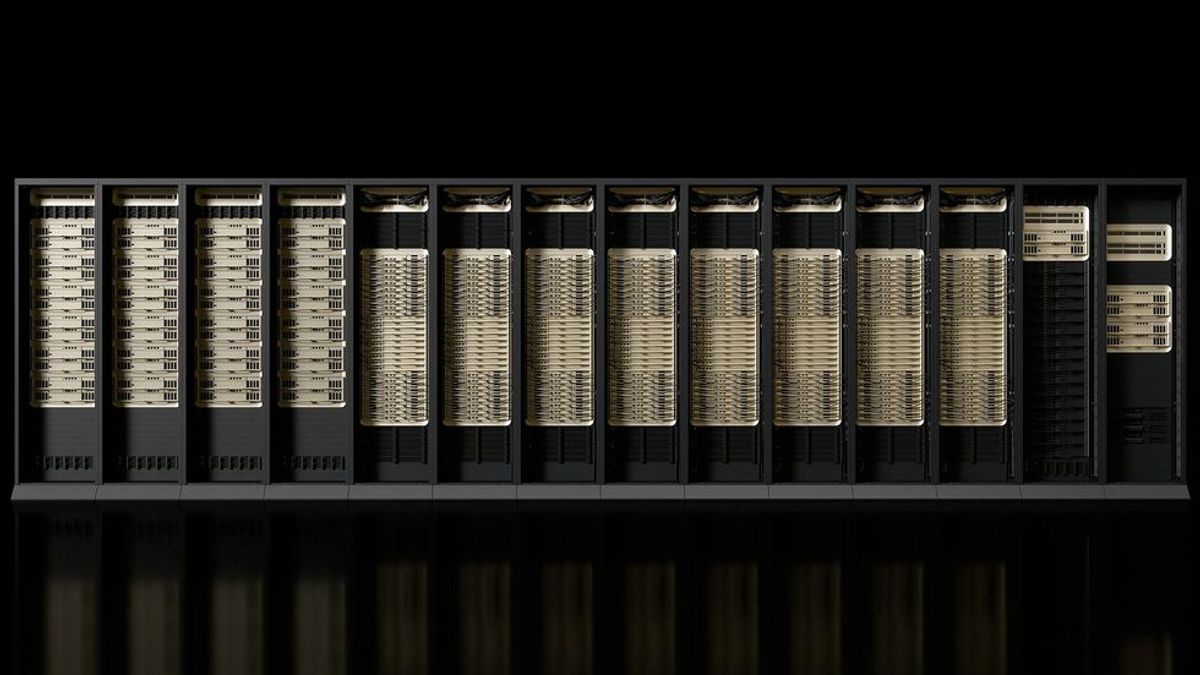 The new NVIDIA DGX Vera Rubin NVL72 architecture integrates advanced networking for enhanced AI performance. Credit: NVIDIA