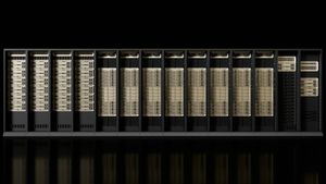 The new NVIDIA DGX Vera Rubin NVL72 architecture integrates advanced networking for enhanced AI performance. Credit: NVIDIA