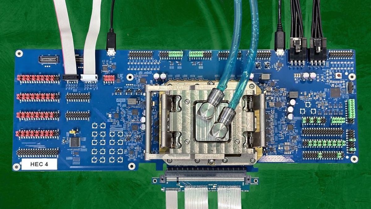 An illustration of Intel's Heracles chip, designed to accelerate fully homomorphic encryption. Credit: spectrum.ieee.org