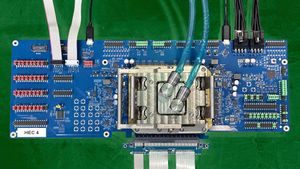 An illustration of Intel's Heracles chip, designed to accelerate fully homomorphic encryption. Credit: spectrum.ieee.org