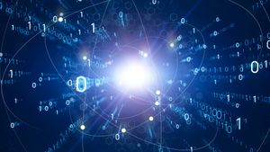 A visual representation of quantum entanglement, a key concept in quantum computing. Credit: Shutterstock