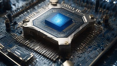Autonomous Quantum Computer Calibration. Visualization by Stable Diffusion