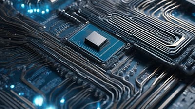 Intel integrates Google Gemini for chip development. Visualization by Stable Diffusion