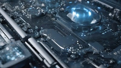 Spin Transistor Development for AI Chips. Visualization by Stable Diffusion
