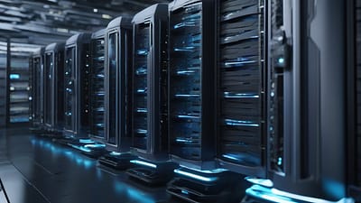 Fanless Liquid Cooling AI Servers. Visualization by Stable Diffusion
