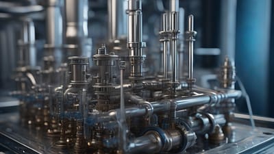 Cryogenic Systems for Quantum Computing. Visualization by Stable Diffusion