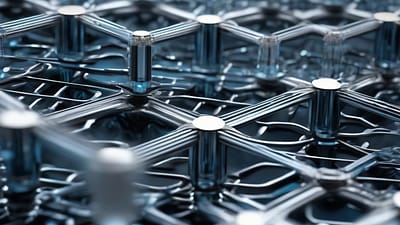 Link Qubit Reliability to Fabrication and Material Features. Visualization by Stable Diffusion