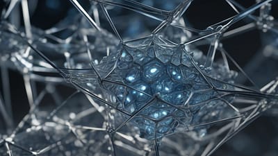 Neural networks demonstrate autonomous learning mechanisms. Visualization by Stable Diffusion