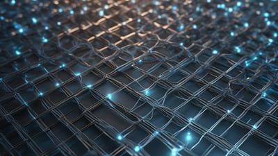 IBM and Rutgers Achieve Quantum Control with 100 Qubits. Visualization by Stable Diffusion