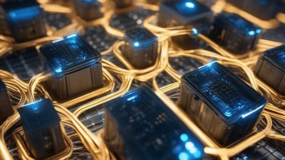 Network Compute for Local AI Applications. Visualization by Stable Diffusion