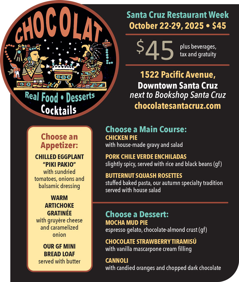 Chocolate Restaurant Week Menu