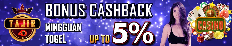 Bonus CashBack Mingguan Togel