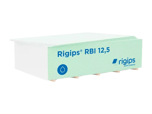 RBI: Импрегнирани плоскости от гипскартон (тип H2) 12.5