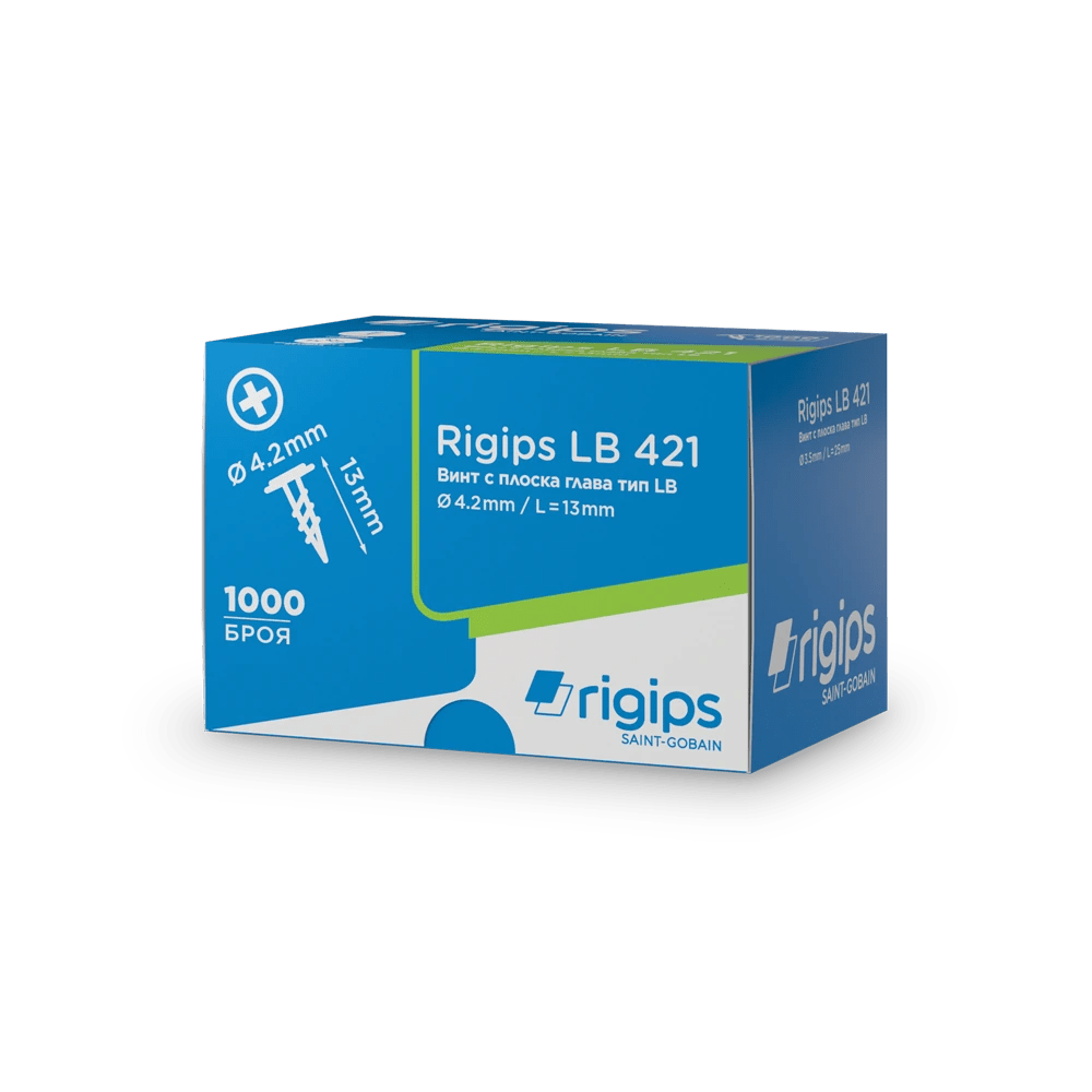 Rigips Винтове с плоска глава тип LB Ø 4.2 mm/L = 13 mm