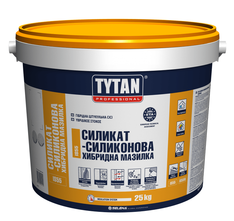 TYTAN PROFESSIONAL IS55 Фасадна хибридна силикат-силиконова мазилка