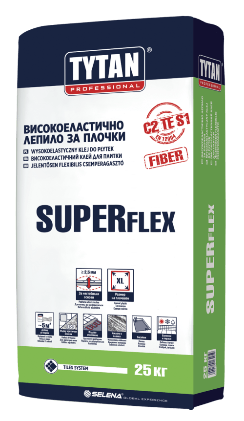 TYTAN PROFESSIONAL SUPERFLEX Еластично лепило за плочки