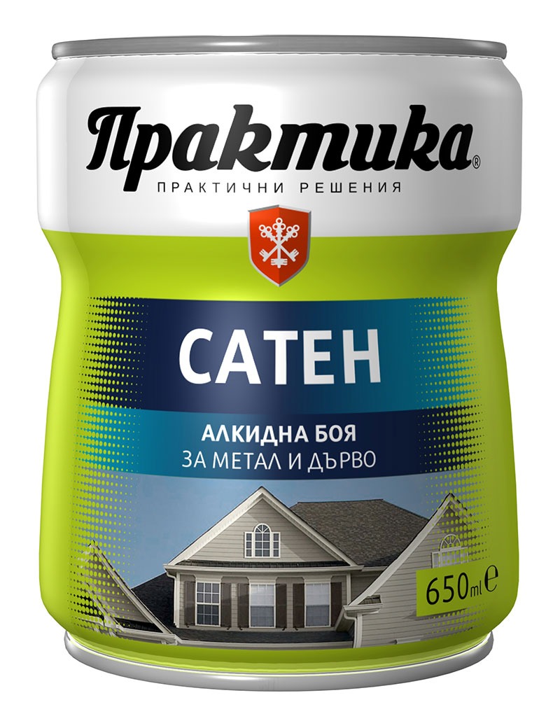 Практика Алкидна боя Сатен 650 мл – всички цветове