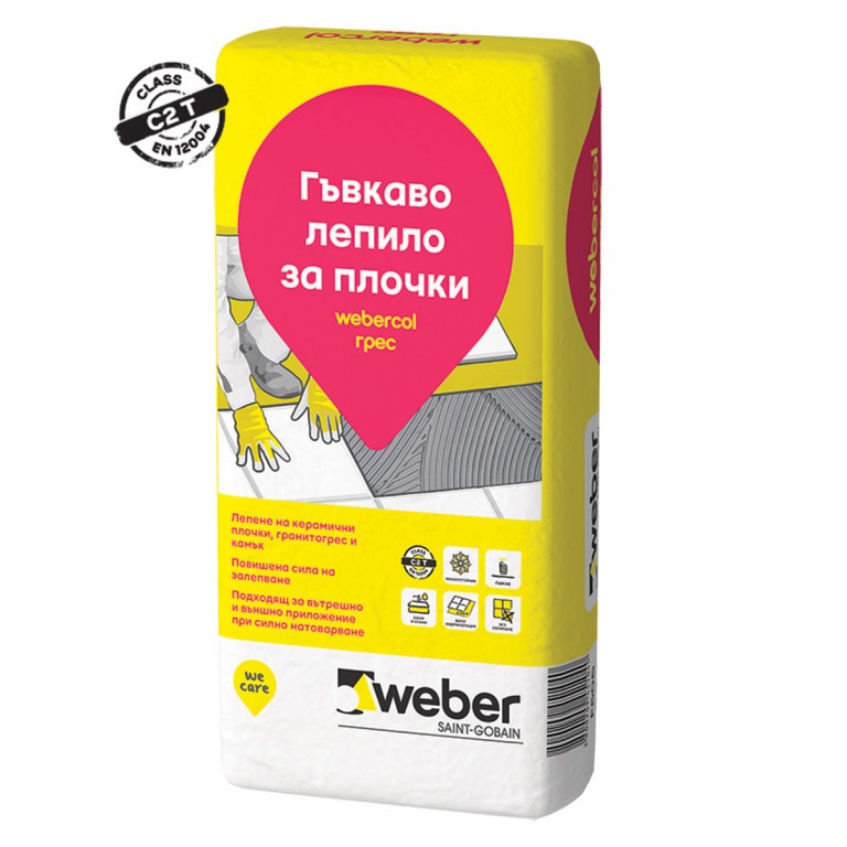 Webercol Gres (F606) – Гъвкаво лепило за плочки, 25 кг